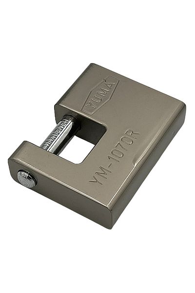 yuma kilit Yuma Padlock Sliding Shaft Horizontal Gray 70mm