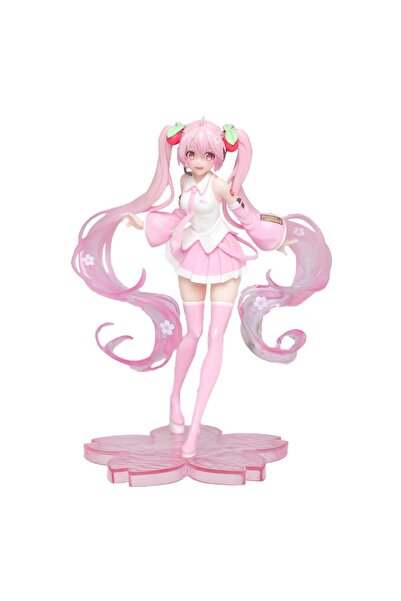 Fillikutum Anime Pink Hatsune Miku Sakura Figür Biblo 15 Cm