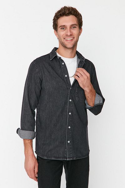 Trendyol Collection Hemd - Grau - Regular Fit