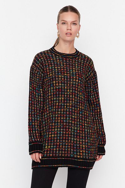 Trendyol Modest Schwarzer Strickpullover TCTAW23AK00041