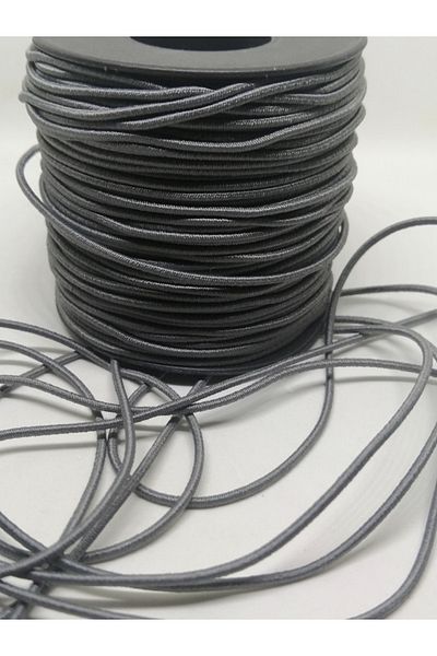 Firebird Takı Aksesuar Ve Kamp Malzemeleri 1.5 Mm Rubber Rope Gray Color 20 Meters