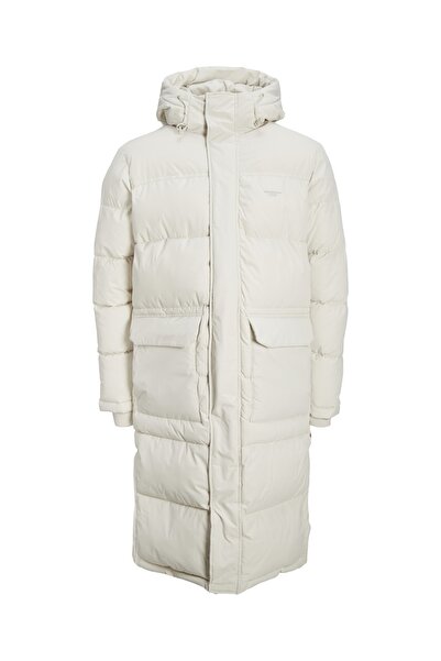 Jack & Jones Дълго пухено палто с качулка