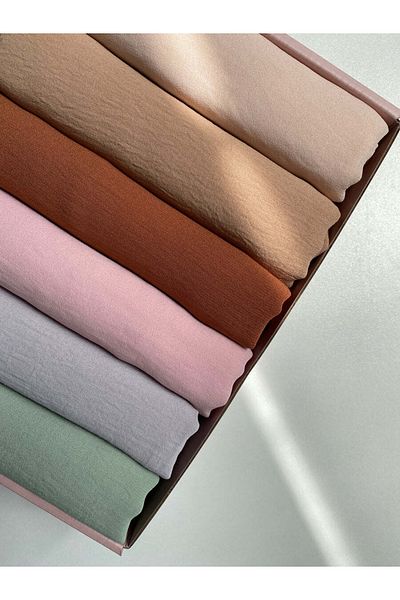 öz ergül Hijabchi 6' Cotton Cazz Σετ προίκας και σάλι δώρου Jazz Shawl Shawl Shall Hijab