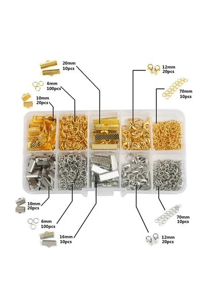 yiğit aksesuar 320 Pieces Earring Necklace Bracelet Making Set