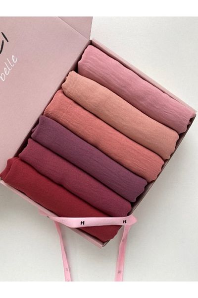 öz ergül Hijabchi 6' Cotton Cazz Σετ προίκας και σάλι δώρου Jazz Shawl Shawl Shall Hijab