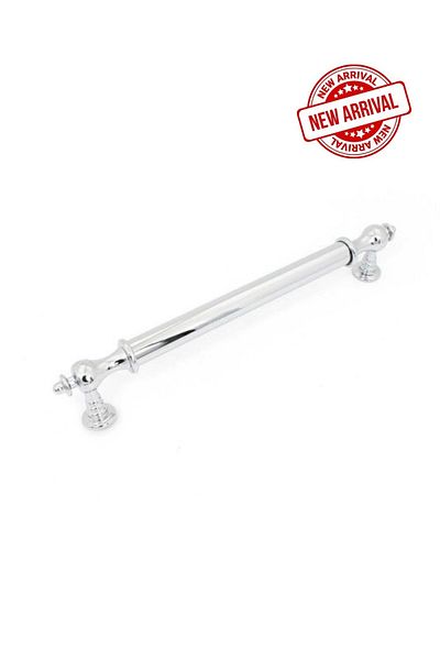 ARON Berra 224 Glossy Chrome Handle Tv Unit Bedroom Cloakroom Drawer Kitchen Cabinet Door Handle 224mm