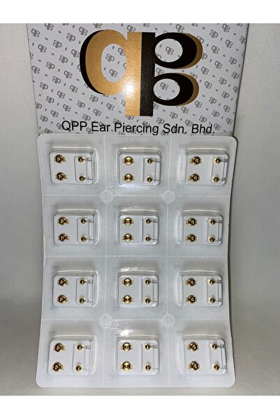 QPP Quality Piercing Products Qpp Kulak Delme Küpesi 24 Adet (12 ÇİFT / 1 PLA...