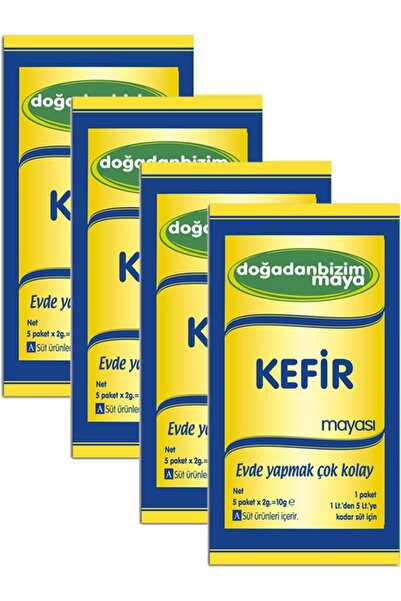 Doğadan Bizim Maya Doğadan Bizim Kefir Mayası 5 Li Paket - 4 Kutu