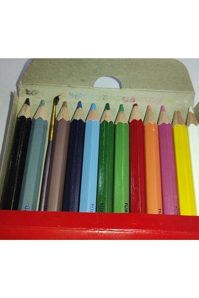 Üstün Jümbo Watercolor Pen 12 Colors with Brush