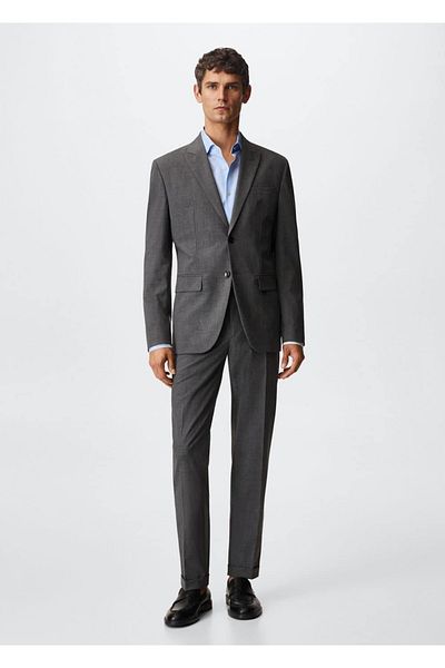 MANGO Man Slim Fit košile s tisíci pruhy