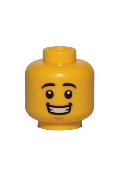 LEGO Orjinal Aksesuar Custom Moc Minifigür Minifigure Head Sarı Kafa Gülen Ya...