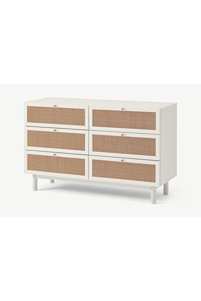 Romano Dizayn Şifonyer Rmn 9150  Ahşap Lake & Beyaz