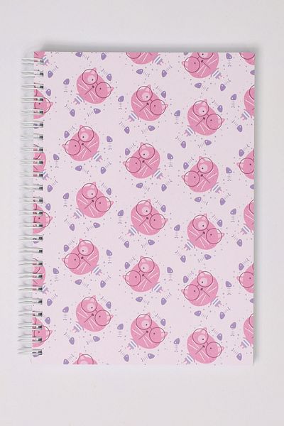 paperlab A5 Spiral Checkered Cardboard Cover Notebook