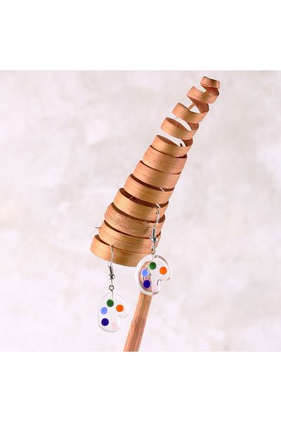 ADAMODART Color Palette Murano Handmade Glass Earrings