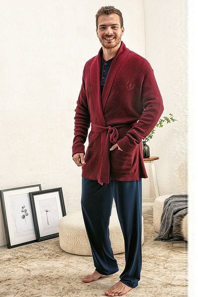 Eros Σετ προίκας 950 ανδρικό Claret Red 5 τεμαχίων σε κουτί
