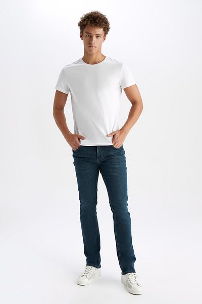 DeFacto Τζιν παντελόνι Sergio Regular Fit Normal Waist Pipe Leg Jean