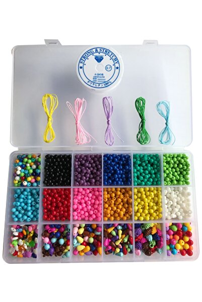 By MO Accessories Çocuklar Için Fimo Soft Renkli Boncukla Takı Yapma Hobi Set...