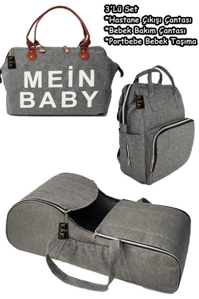 USF Portbebe Ana Kucağı Puset Anne Bebek Bakım Çantası Hastane Çıkış Çantası
