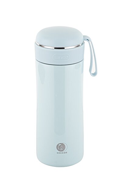 Tantitoni Okadı Mavi Desenli Süzgeçli Paslanmaz Çelik Termos 350ml