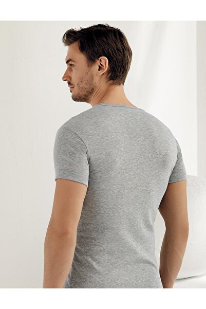 Şahinler V-подібний комір, короткі рукави, футболка - E026