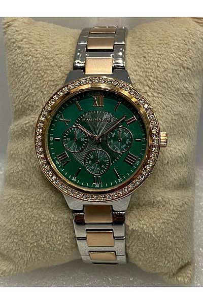 Navimarine Green Dial Rose Gold Detailed Special Series Women's Wristwatch