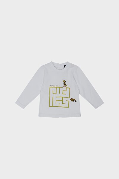 GB Baby Weißes T-Shirt für Babys (Jungen) 22fw0bg1533