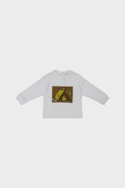 GB Baby Baby Boy White Sweatshirt 22fw0bg1441
