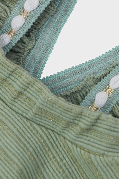 Layette Baby Girl Green Slippers 22fw0lt7102