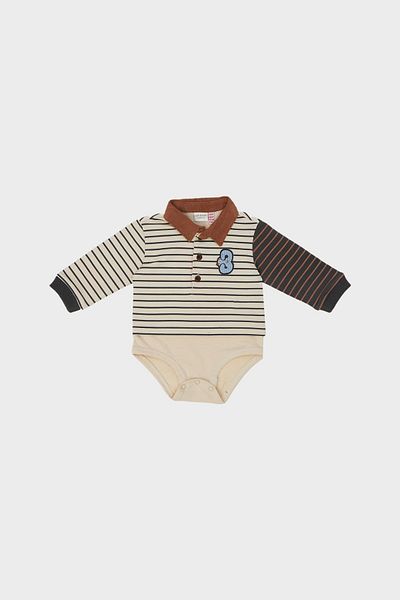 Layette بيبي بوي منقوشة ارتداءها 22fw0lt8502