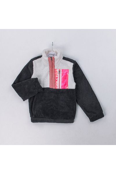 Esterella Judge Collar Kids Sweatshirt/ Welsoft Pocket Girls Sweatshirt