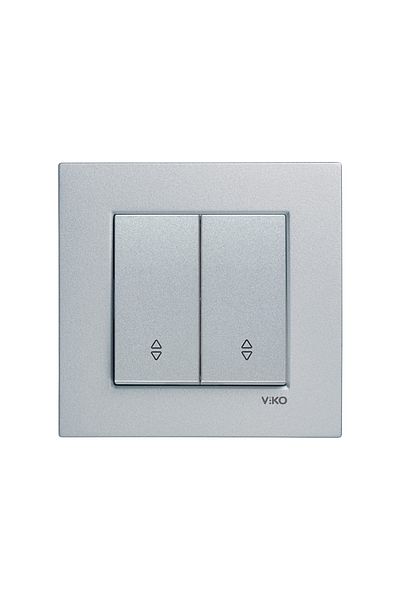 Tamer Elektrik Viko Artline Novella Silver Commutator with Vavien Frame -92605017