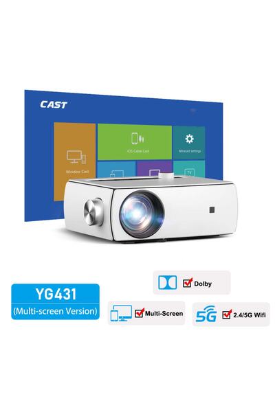 Genel Markalar Yg430 1920x1080 Pixel Full-hd 320 Ansi / 3700 Lümen 2.4/5ghz W...