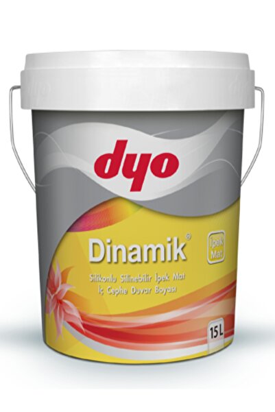 Dyo 15 Litre Dinamik Silikonlu Silinebilir Ipekmat Iç Cephe Duvar Boyası 7963 Kemik Beyazı
