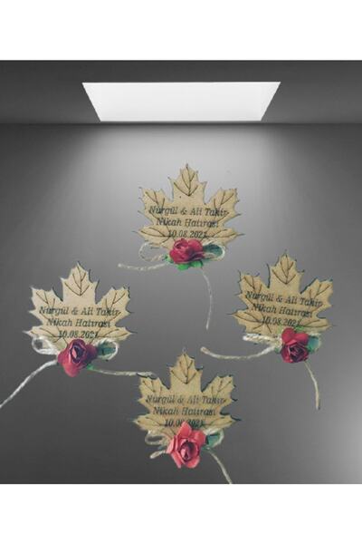 Evsay Nikah Hatırası Nişan Hatırası Magneti 50 Adet