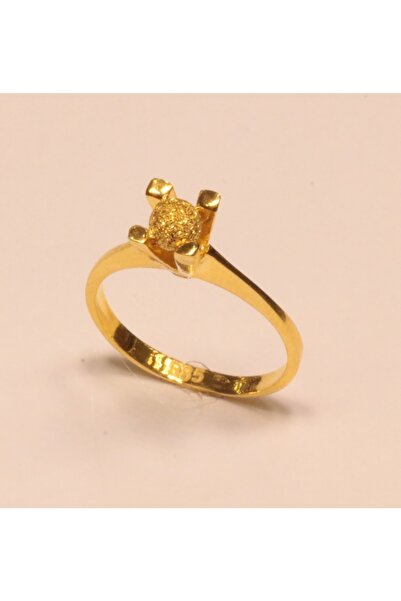 Hakan Güler Kuyumculuk 14 Ayar Altın Tek Top Taşsız Yüzük