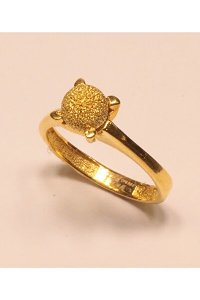 Hakan Güler Kuyumculuk 14 Ayar Altın Tek Top Taşsız Yüzük