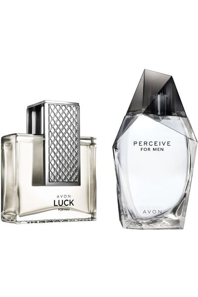 AVON Luck Edt 75 Ml Ve Perceive Edt 100ml 2' Li Erkek Parfüm Seti Orjinal
