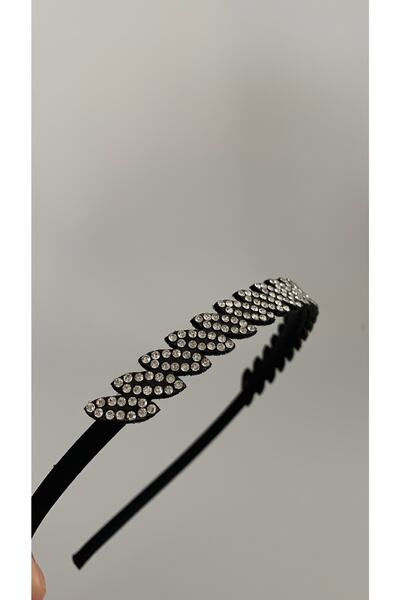 Alâ Atelier Coroană neagră cu pietre strălucitoare