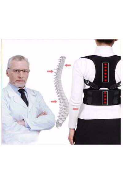 Ankaflex Ortopedik Manyetik Dik Duruş Korsesi Sırt Korsesi Kamburluğu Önleyic...