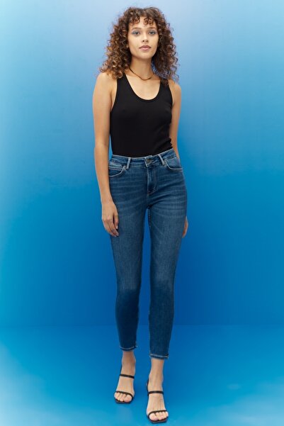 Lee Forever Skinny Fit Dar Kesim Yüksek Bel Jean Kot Pantolon