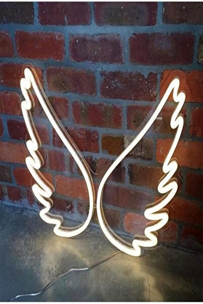 Extremmotif Neon Tabela Melek Kanadı Led Işık