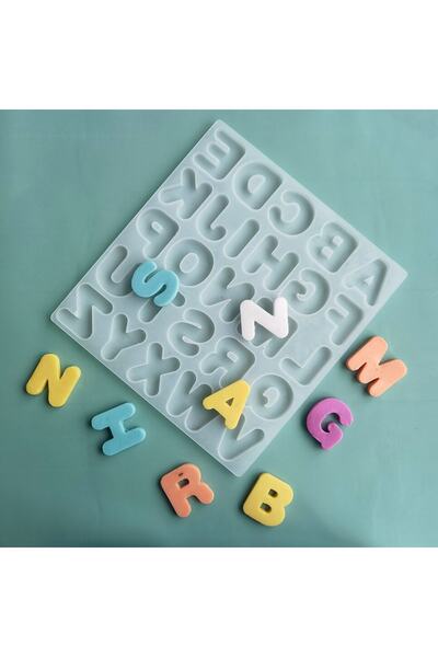 Getshopmini Epoksi Silikon Harf Kalıbı Bubble Yazı Modeli