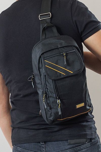 SEVENTEEN Unisex Black Bag with Cross Back Shoulder Chest Waterproof Strap 4926