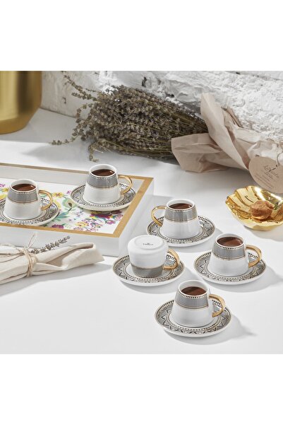 mysterybox Karaca Globe 6 Kişilik Kahve Fincanı Takımı 90 ml