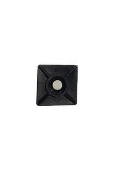 Genel Markalar Yapışkanlı Kroşe 19mm X 19mm - Siyah - 10 Adet