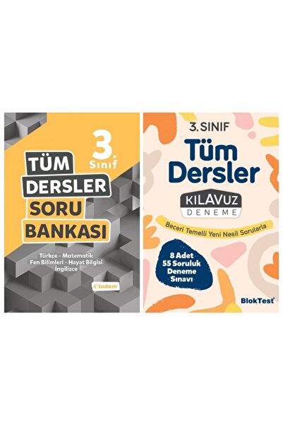Tudem Yayınları 3. Sınıf 2'li Set (tüm Dersler Soru B.+ Kılavuz Deneme) - Tud...