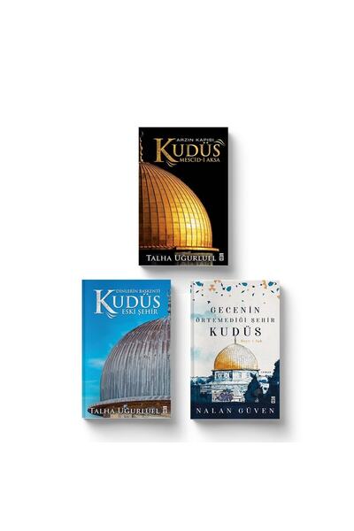 Timaş Yayınları Kutsal Topraklar Kudüs Seti (3 Kitap) Arzın Kapısı Kudüs - Kudüs 2-eski Şehir - Gecenin Örtemediğ