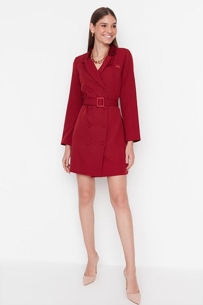 Trendyol Collection Kleid - Bordeaux - Blazerkleid