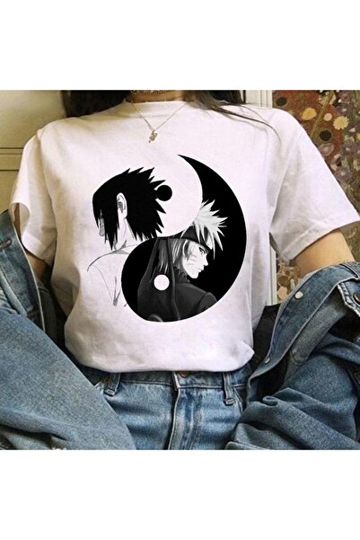 GALASHOP Naruto Ve Sasuke Uchiha Kakashi Hatake T-shirt