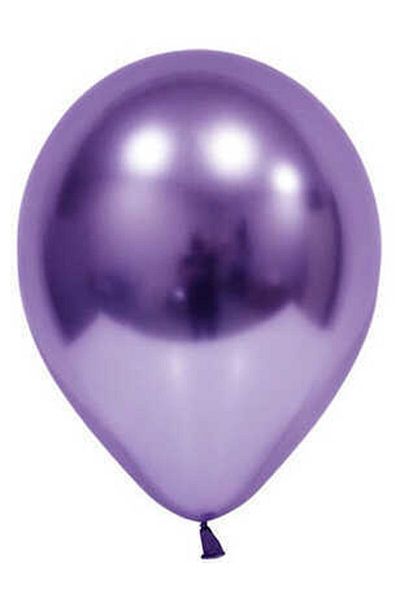 RÖNESANS PARTİ Purple Chrome Balloon 30 Pieces